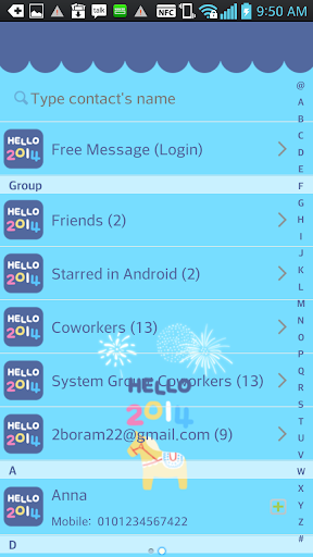 【免費個人化App】hello2014 go sms theme-APP點子