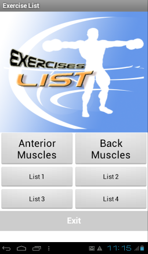Exercises List