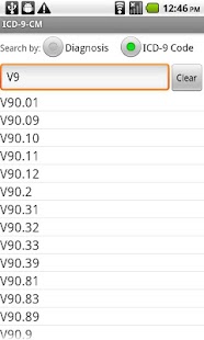 ICD-9-CM Screenshots 1