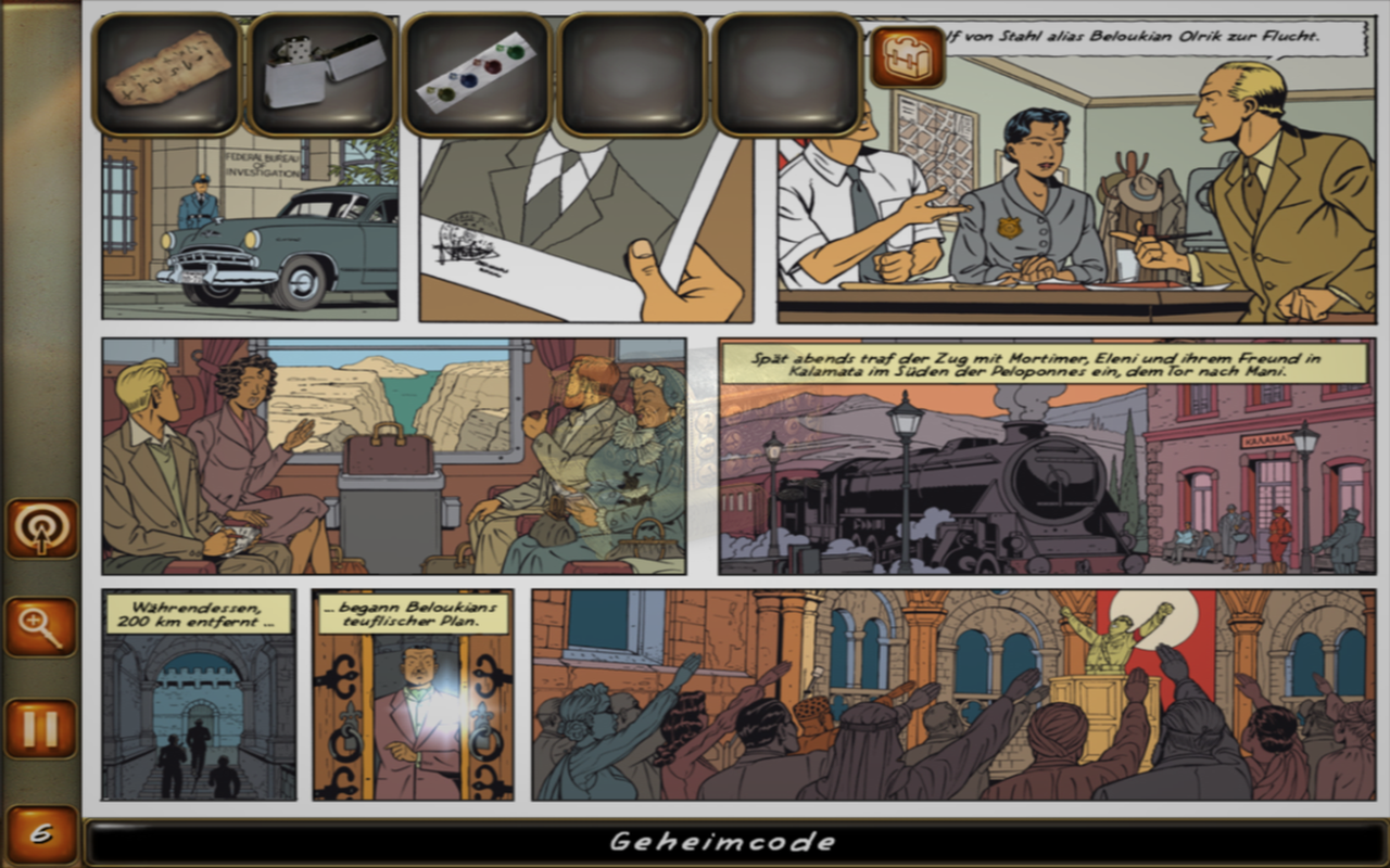 Android application Blake and Mortimer HD (full) screenshort
