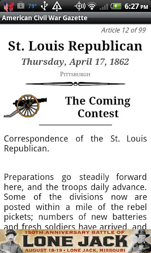 【免費教育App】1861 Mar Am Civil War Gazette-APP點子