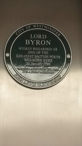 Lord Byron Was Born Here