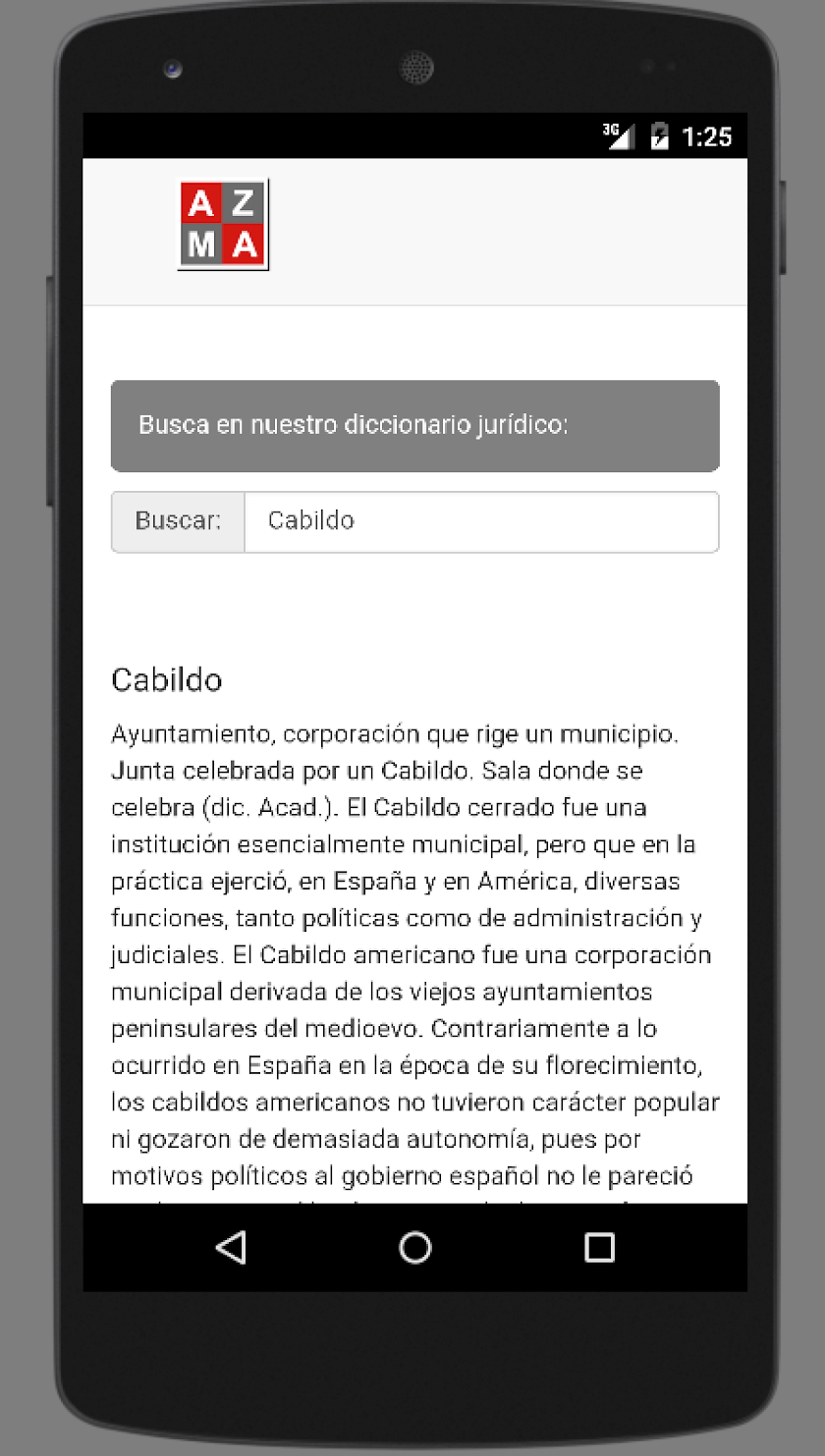 Diccionario Jurídico Screen 2