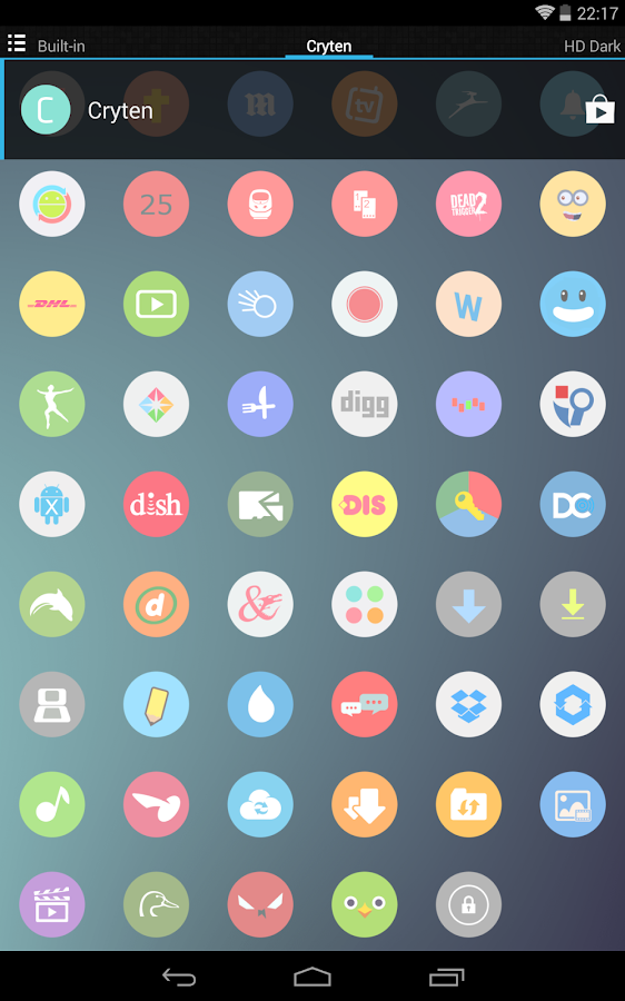 Cryten - Apex, Nova, Adw Theme - screenshot