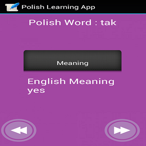 Polish Learning App