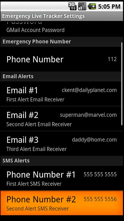Emergency Live Tracker Screen 3