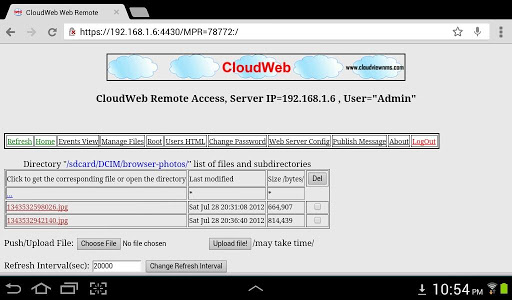 CloudWeb - File Web Server