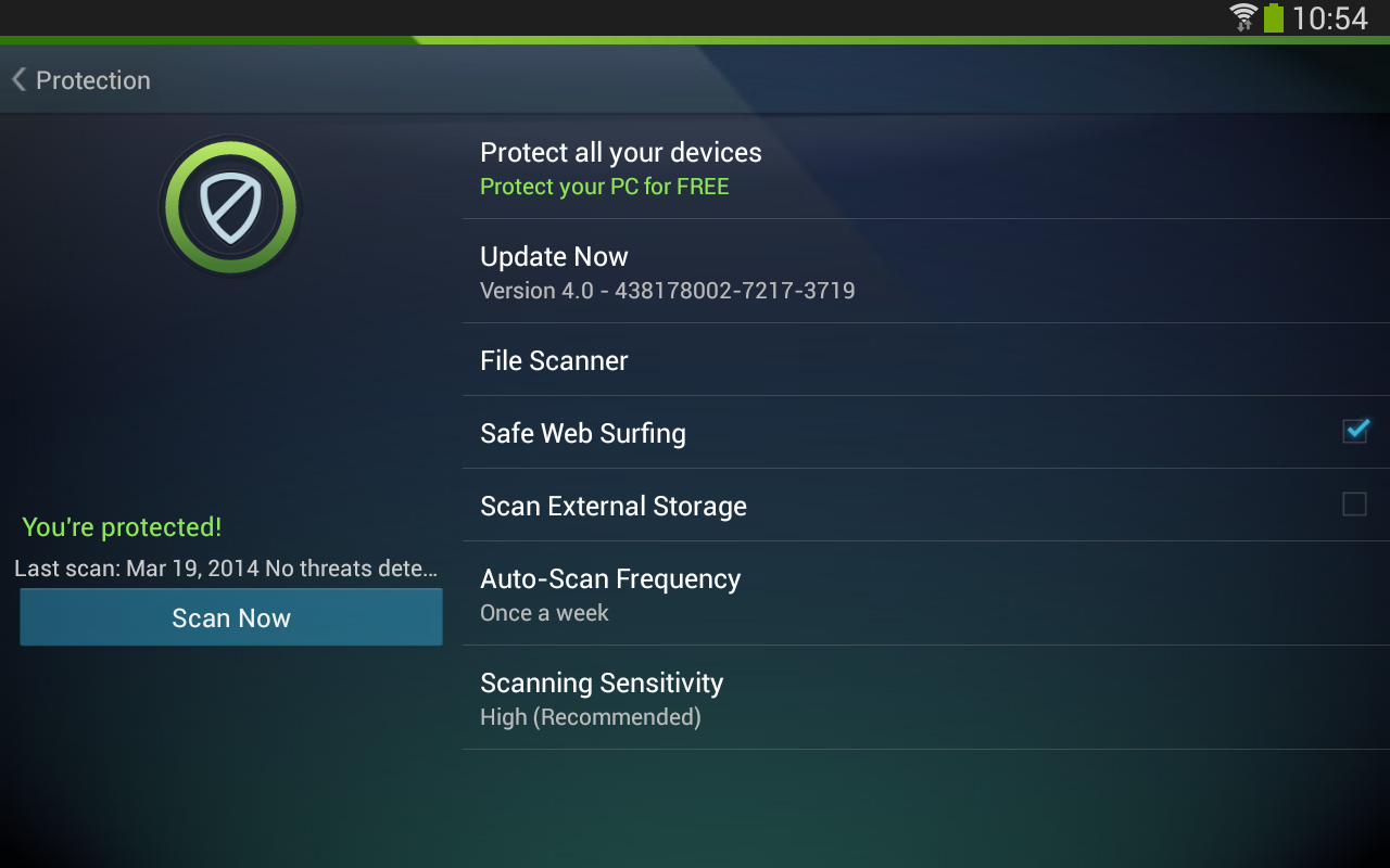 AntiVirus PRO: premium - screenshot