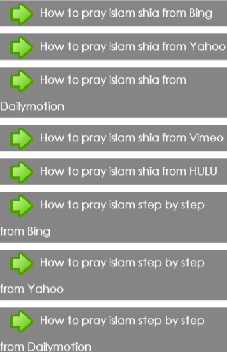 How to pray in islam
