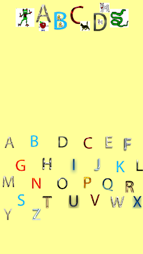 A baby ABC with characters