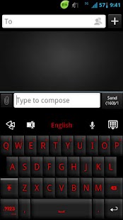 Free Download GO Keyboard Black Red Theme APK