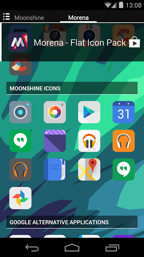 Morena - Flat Icon Pack - screenshot