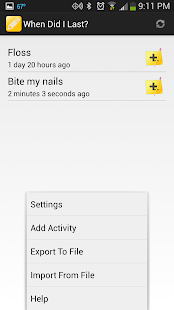 When Did I Last? Habit Tracker Screenshots 1