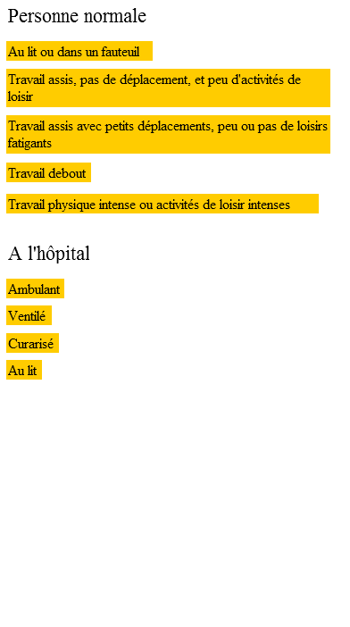 Calculs diététiques Screen 2