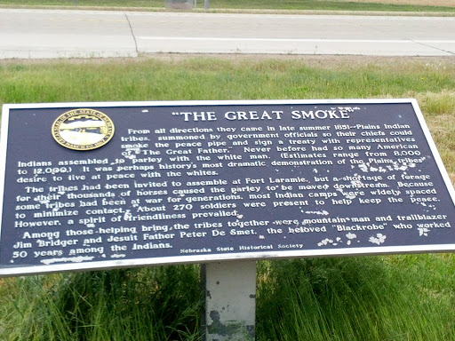 The Great Smoke Nebraska State  Historic Marker