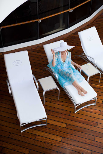 Lounge on the deck in style during your Regent Seven Seas cruise.