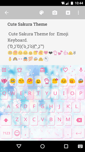 Cute Sakura Emoji Keyboard