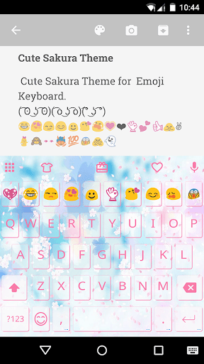 CuteSakura EmojiKeyboard Theme