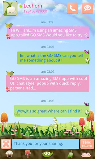 GO SMS PRO Spring SuperThemeEX