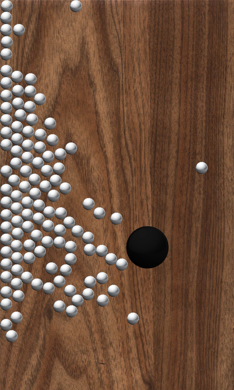 Android application Roll Balls into a hole screenshort