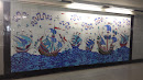 Mural Caravelas Metro Alcántara