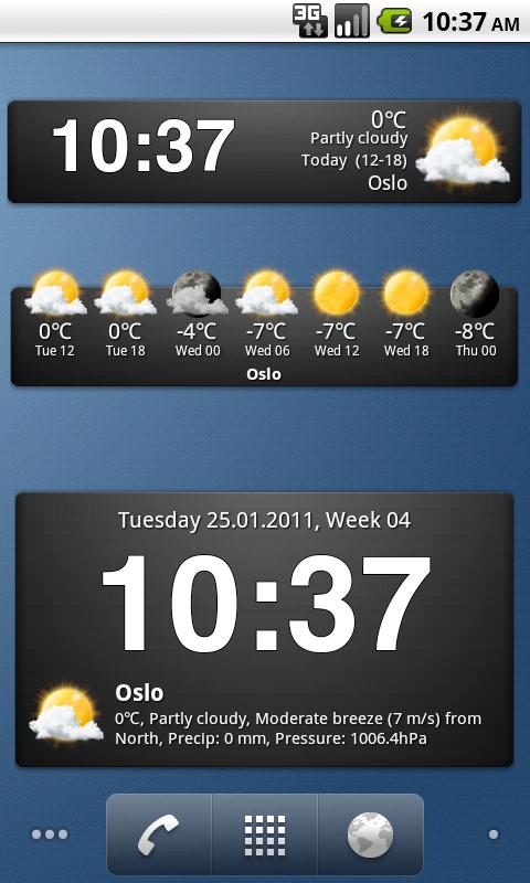 Weather widgets Screen 3