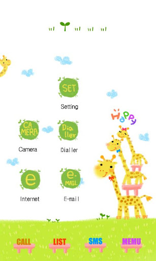 CUKI Theme Happy Giraffes