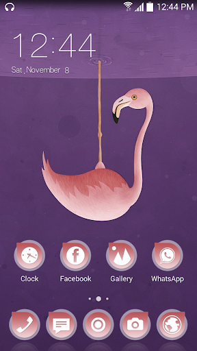 Flamingo CLauncher Theme