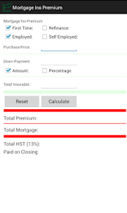 CDN Mortgage Insurance Premium Screenshots 1
