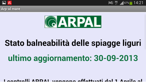 Bagnanti Informati - ARPAL