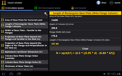 Column Calculator Tablet poster 11