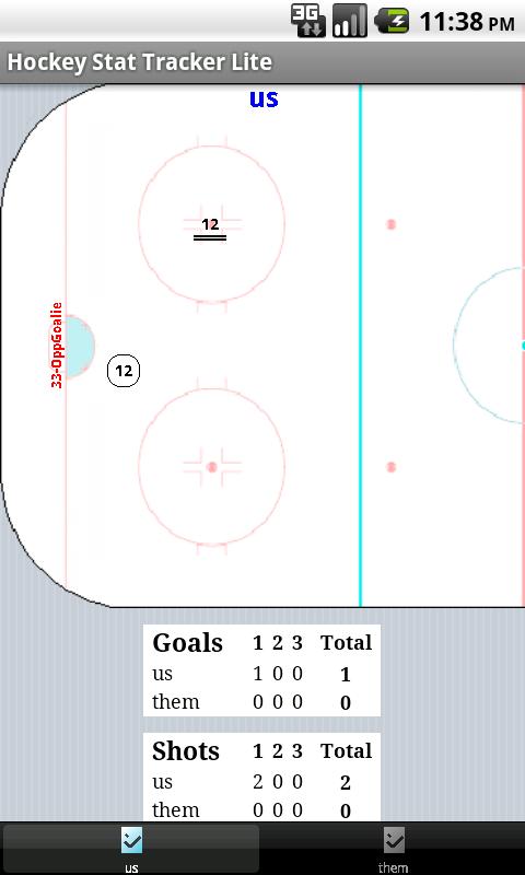 Hockey Stat Tracker Screen 3