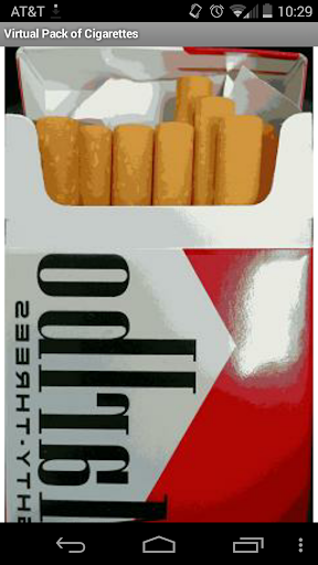 Smoke virtual cigarette pack