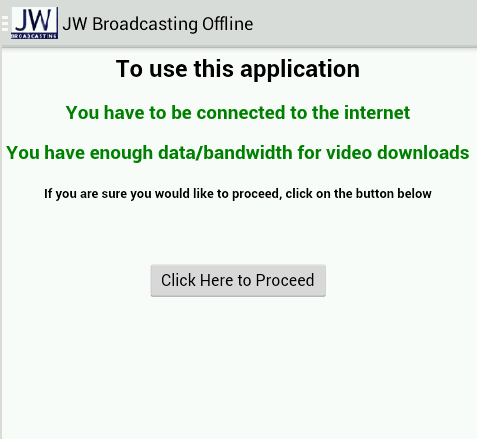 JW Broadcasting Offline