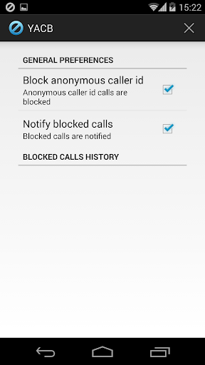 Yet Another Call Blocker