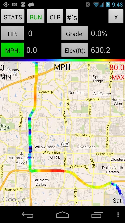 Android application Auto Horse Power Meter screenshort