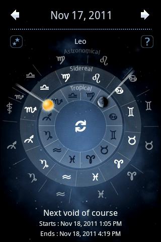 Android application Moon Horoscope Deluxe screenshort