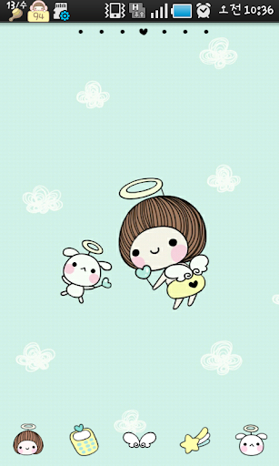 Bebe angels go launcher theme