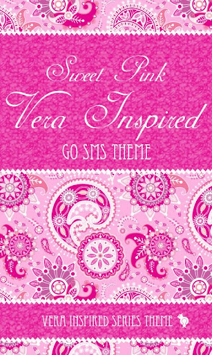 Sweet Pink Paisley Theme SMS