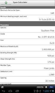 AWC Span Calc