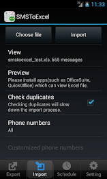SMSToExcel Backup SMS in Excel poster 4