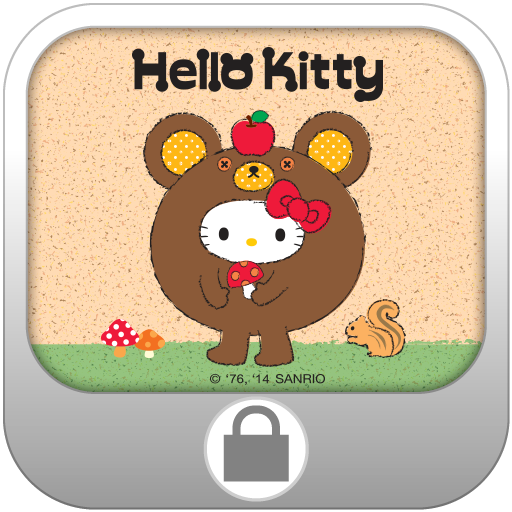 Hello Kitty Little Brown Lock LOGO-APP點子