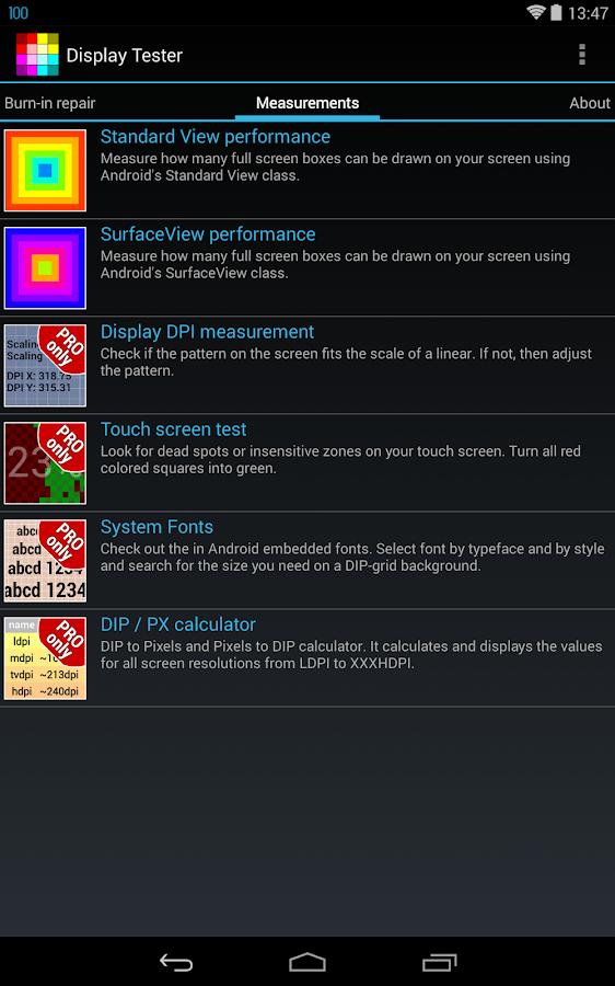 Display Tester Android Apps on Google Play