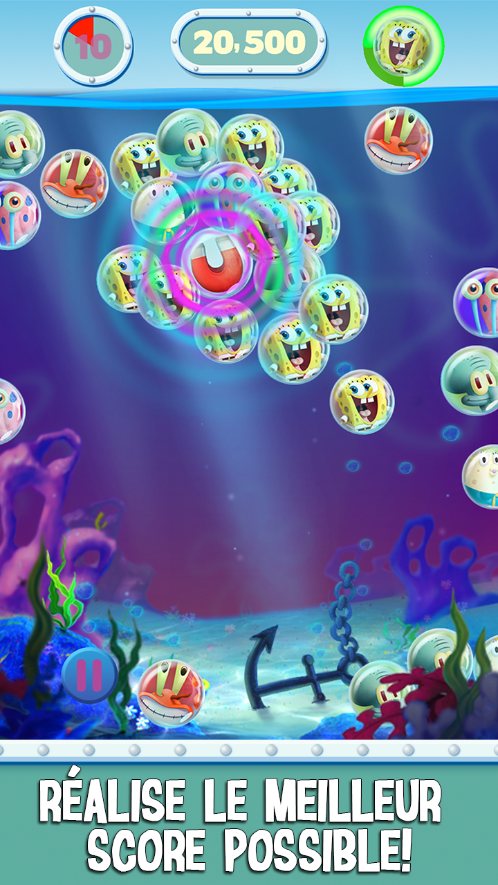 Android application SpongeBob Bubble Party screenshort