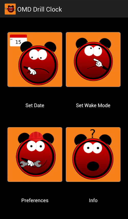 Android application Alarm Clock Drill Clock Pro screenshort