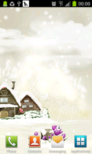 Snow flying Christmas Lwp Screenshots 2
