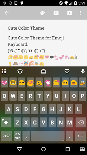 Cute Color Skin Emoji Keyboard