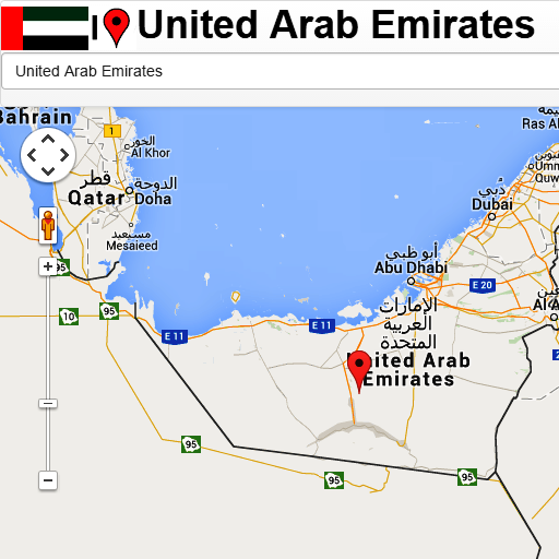 United Arab Emirates mapa