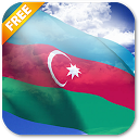 3D Azerbaijan Flag mobile app icon
