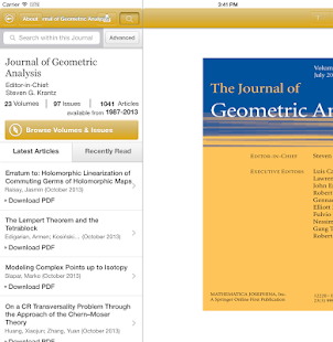 Journal of Geometric Analysis Screenshots 1